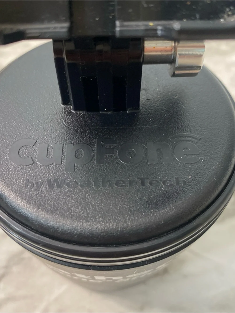 WeatherTech Black CupFone Sticky-Suction Phone Mount